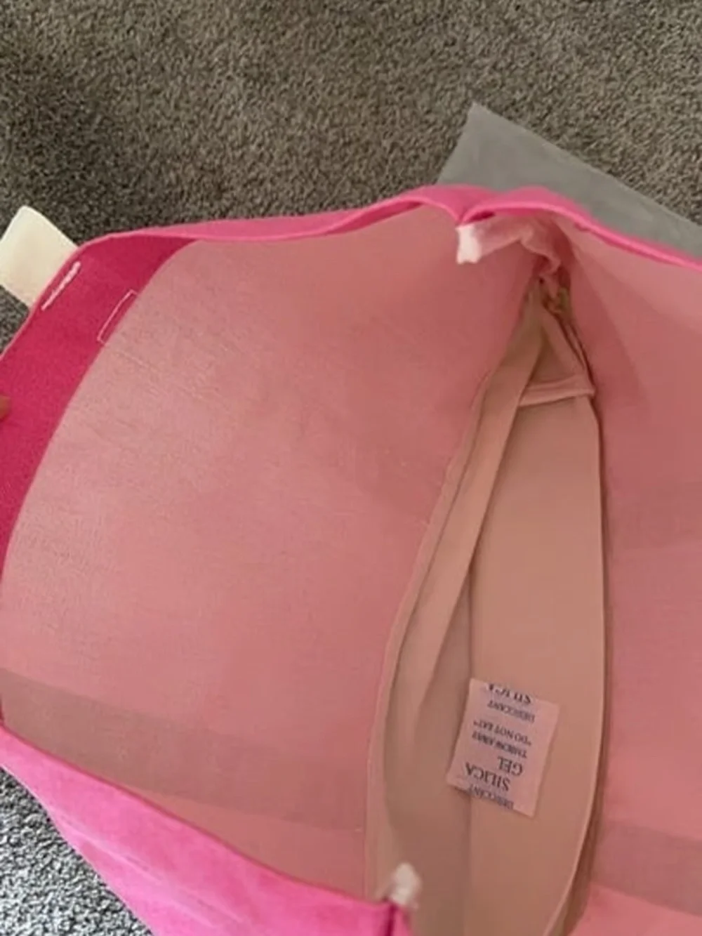 New version Lancome pink and cream tote bag New 17*12